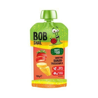 Bob Snail smoothie banan truskawka BEZ CUKRU zdrowa przekąska 120 g