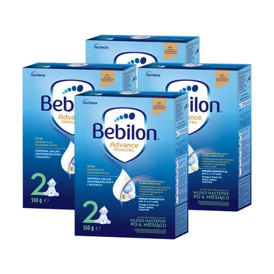 Bebilon 2 Advance Pronutra mleko następne po 6. miesiącu ZESTAW 4 x 550 g