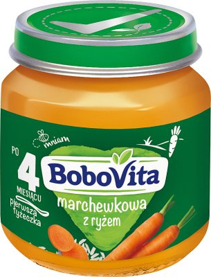 Obiadek dla dziecka BoboVita Zupka Marchewkowa z ryżem po 4. miesiącu 125g