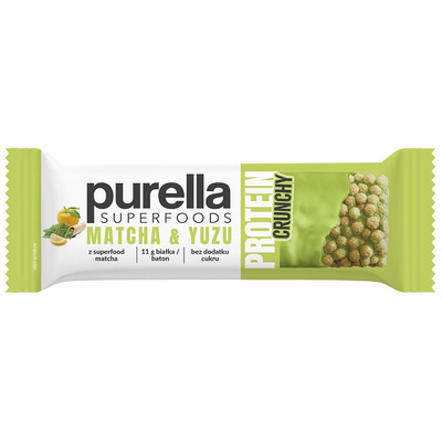  Purella Protein Crunchy Matcha & Yuzu Baton białkowy 45 g