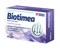 Uszkodzone opakowanie zewnętrzne (kartonik)Rodzina Zdrowia Biotimea BIOTYNA CYNK SELEN PIĘKNE WŁOSY 60 tabletek