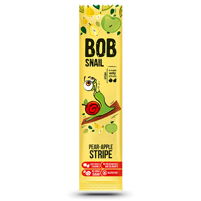 Bob Snail Pasek owocowy Jabłko Gruszka 14 g