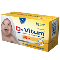 D-Vitum witamina D dla niemowląt 400 j.m. 90 kapsułek