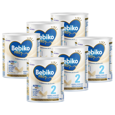 Bebiko Pro+ 2 Mleko następne dla niemowląt powyżej 6. miesiąca życia ZESTAW 6 x 700 g