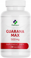 MedFuture Guarana Max Ekstrakt 500 mg ENERGIA 60 kapsułek