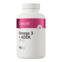 OstroVit Omega 3 + ADEK odporność kości skóra 90 kapsułek