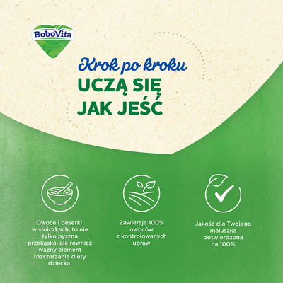 BoboVita deserek jabłka I banany z kleikiem owsianym po 6. miesiącu 190 g