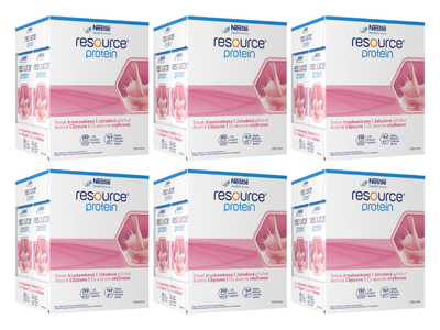 Nestlé Resource Protein Preparat odżywczy w płynie smak truskawkowy 24 x 200 ml