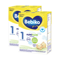 BEBIKO NUTRIflor Expert 1 mleko początkowe dla niemowląt od urodzenia ZESTAW 2 x 550 g