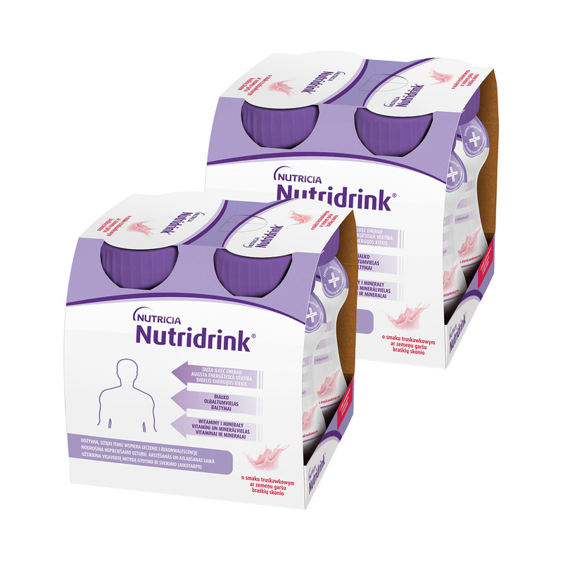 Nutridrink o smaku truskawkowym ZESTAW 8 x 125 ml