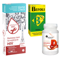 Milapharm test na HIV + witamina B-complex i D - wsparcie odporności