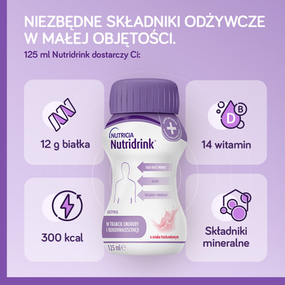 Nutridrink o smaku waniliowym 4 x 125 ml 