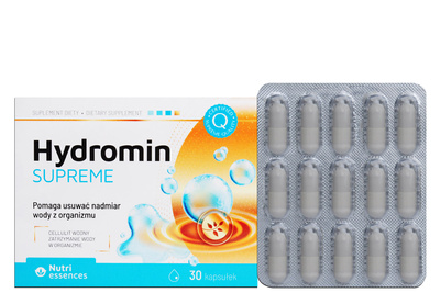 SUPREME Hydromin usuwanie wody z organizmu 30 kapsułek krótka data
