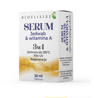 Bioelixire Serum silikonowe Jedwab + Witamina A + koenzym Q10 + Filtr UV 20 ml