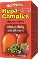 SANBIOS Hepa-Complex 500 mg WĄTROBA, DROGI ŻÓŁCIOWE 60 tabletek