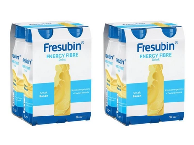 Fresubin® Energy Fibre Drink, smak bananowy, 8 x 200 ml.  Żywność specjalnego przeznaczenia medycznego. Bogata w błonnik