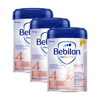 Bebilon PROfutura DUOBIOTIK 4 odżywcza formuła na bazie mleka po 2. roku życia ZESTAW 3 x 800 g