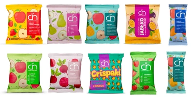Crispy Natural ogromny zestaw zdrowych przekąsek RÓŻNE SMAKI 10 sztuk