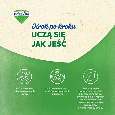BoboVita Peppa Mus jabłko i truskawki z bananem po 6 miesiącu 100 g