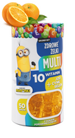Minionki Multi zdrowe żelki WITAMINY dla dziecka powyżej 4 lat 50 sztuk