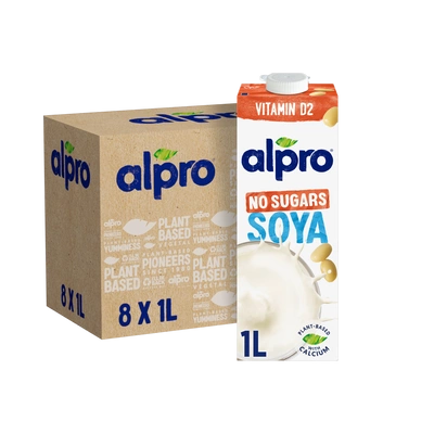 Alpro Napój sojowy niesłodzony zestaw 8x1L