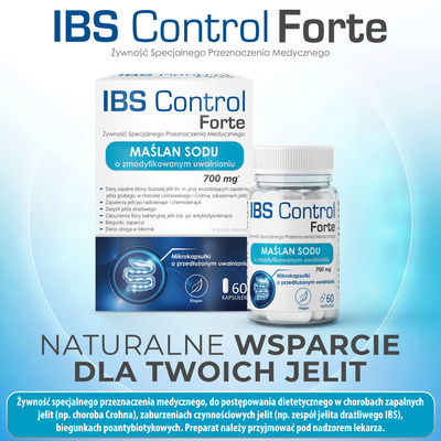 IBS-Control MAŚLAN SODU KWAS MASŁOWY JELITA 60 kapsułek