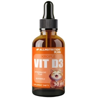 Allnutrition Kids witamina D3 dla dzieci w kroplach ZDROWE KOŚCI 30 ml