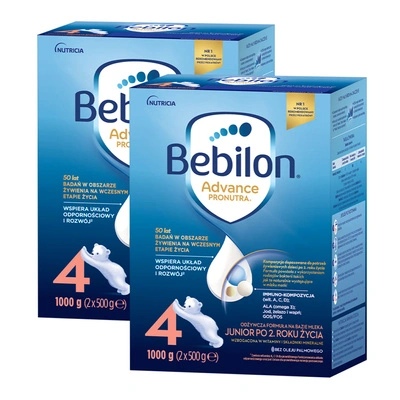   Bebilon 4 Advance Pronutra Junior formuła na bazie mleka po 2. roku życia ZESTAW 2 x 1000 g