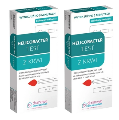 Test Helicobacter z krwi do wykrywania przeciwciał ZESTAW 2 sztuk