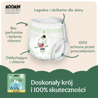 Muumi Baby Pants 6 Junior 12-20 kg (52 szt), eko pieluchomajtki