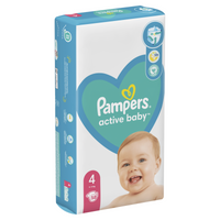 Pieluchy Pampers ACTIVE 4 maxi 58szt  9-14 kg