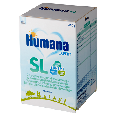 Humana Expert SL Żywność specjalnego przeznaczenia medycznego od urodzenia ZESTAW 2 x 650 g