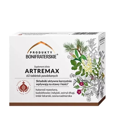 Produkty Bonifraterskie Artremax zdrowe kości i stawy 60 tabletek