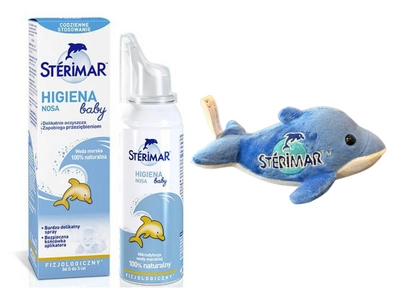 STERIMAR BABY higiena nosa, woda morska dla dzieci 100 ml + MASKOTKA GRATIS!