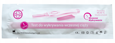 Testeo test ciążowy HCG strumieniowy do wykrywania wczesnej ciąży 1 sztuka