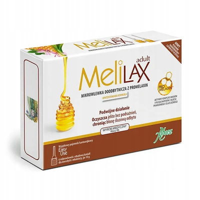 Melilax Adult mikrowlewka doodbytnicza z promelaxin dla dorosłych i młodzieży 10 g x 6 mikrowlewek