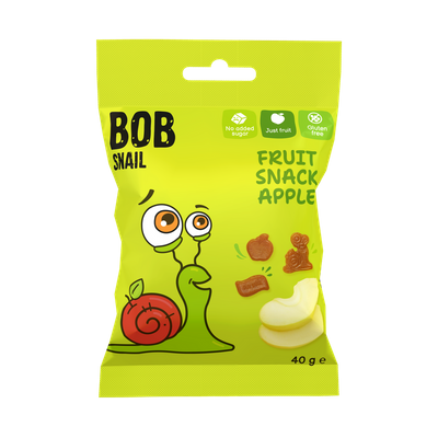 Bob Snail owocowe ZDROWE przekąski MIX w różnych smakach ZESTAW 7 x 40 g + 3 x BOB SNAIL 60 g GRATIS!