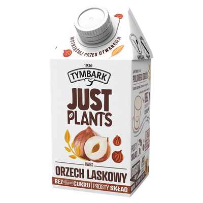 Tymbark Just Plants Napój owies orzech laskowy 500 ml