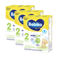 BEBIKO NUTRIflor Expert 2 mleko następne dla niemowląt, powyżej 6. m-ca życia ZESTAW 3 x 550 g