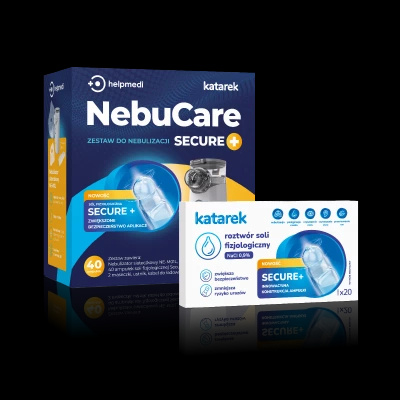 HelpMedi Katarek NebuCare Secure+ Zestaw do nebulizacji