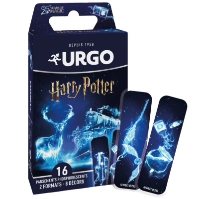 Urgo Harry Potter plastry dla dzieci z opatrunkiem ŚWIECĄCE W CIEMNOŚCI 16 sztuk