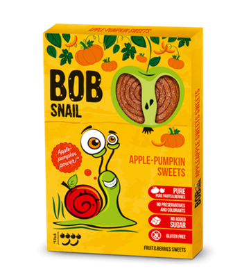 BOB SNAIL Zdrowa przekąska jabłko-dynia 60g