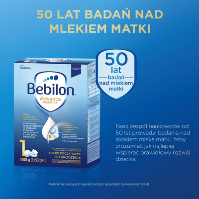Bebilon 1 Advance Pronutra Mleko początkowe od urodzenia ZESTAW 8x1000 g