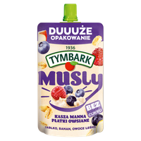 Tymbark Musly kasza manna płatki owsiane jabłko banan owoce leśne 170 g