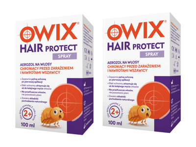 Owix Hair Protect spray na włosy chroniący przed wszawicą ZESTAW 2 x 100 ml