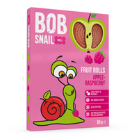 Bob Snail Rollsy owocowe Jabłko Malina bez cukru 60 g