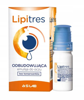 Lipitres odbudowująca Emulsja do oczu intensywnie nawilża 10 ml