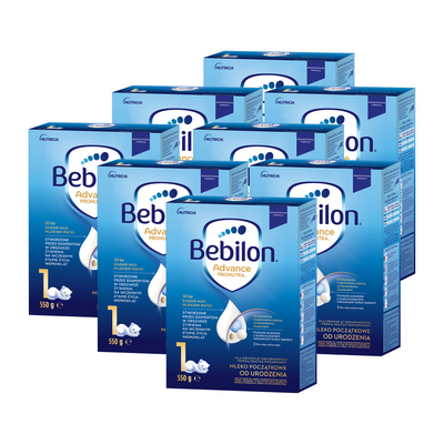 Bebilon 1 Pronutra Advance, mleko początkowe od urodzenia ZESTAW 8 x 550 g