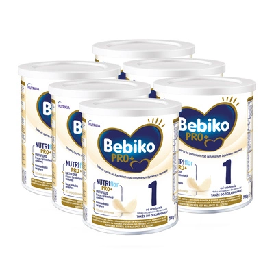 Bebiko Pro+ 1 Mleko początkowe od urodzenia ZESTAW 6 x 700 g