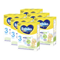 BEBIKO JUNIOR NUTRIflor Expert 3 formuła na bazie mleka, powyżej 1. roku życia ZESTAW 6 x 550 g